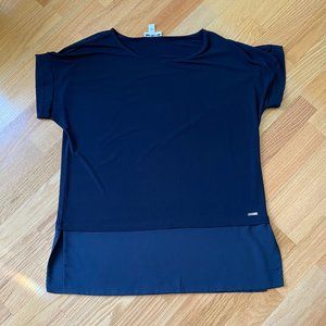NWOT CK flowy navy Shell top